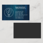 Carte De Visite Entrepreneur électrique (Devant / Derrière)
