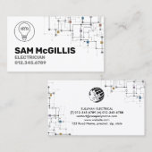 Carte De Visite Entrepreneur électrique (Devant / Derrière)