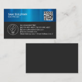 Carte De Visite Entrepreneur électrique (Devant / Derrière)