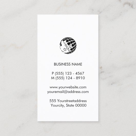 Carte De Visite Entrepreneur électrique (Dos)