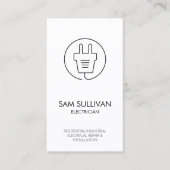 Carte De Visite Entrepreneur électrique (Devant)