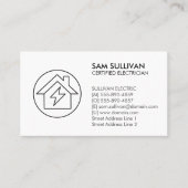 Carte De Visite Entrepreneur électrique (Devant)