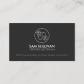 Carte De Visite Entrepreneur électrique (Devant)