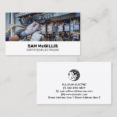 Carte De Visite Entrepreneur électrique (Devant / Derrière)