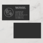 Carte De Visite Entrepreneur électrique (Devant / Derrière)