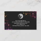 Carte De Visite Entrepreneur électrique (Dos)