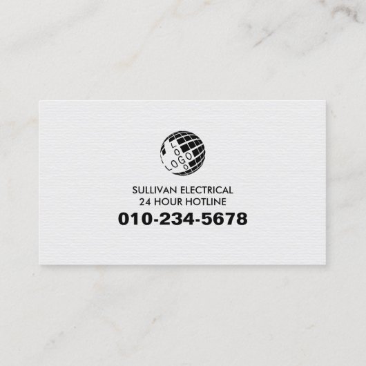 Carte De Visite Entrepreneur électrique (Dos)