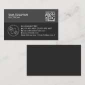 Carte De Visite Entrepreneur électrique (Devant / Derrière)