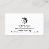 Carte De Visite Entrepreneur électrique (Dos)