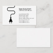Carte De Visite Entrepreneur électrique (Devant / Derrière)