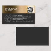 Carte De Visite Entrepreneur électrique (Devant / Derrière)