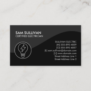 Carte De Visite Entrepreneur électrique