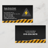 Carte De Visite Entrepreneur électrique (Devant / Derrière)