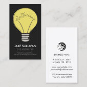 Carte De Visite Entrepreneur électrique (Devant / Derrière)