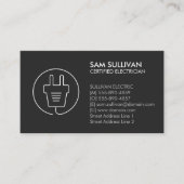 Carte De Visite Entrepreneur électrique (Devant)