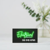 Carte De Visite Entrepreneur électrique (Debout devant)