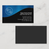 Carte De Visite Entrepreneur électrique (Devant / Derrière)