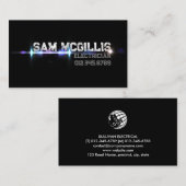 Carte De Visite Entrepreneur électrique (Devant / Derrière)