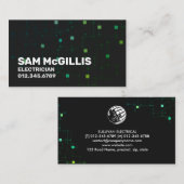 Carte De Visite Entrepreneur électrique (Devant / Derrière)