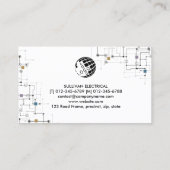 Carte De Visite Entrepreneur électrique (Dos)