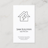 Carte De Visite Entrepreneur électrique (Devant)