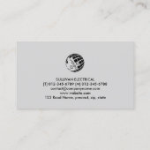 Carte De Visite Entrepreneur électrique (Dos)