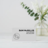 Carte De Visite Entrepreneur électrique (Debout devant)