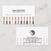 Carte De Visite Entrepreneur électrique (Devant / Derrière)