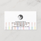 Carte De Visite Entrepreneur électrique (Dos)