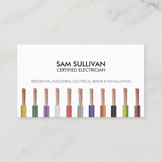 Carte De Visite Entrepreneur électrique (Devant)