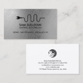 Carte De Visite Entrepreneur électrique (Devant / Derrière)