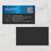 Carte De Visite Entrepreneur électrique (Devant / Derrière)