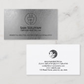 Carte De Visite Entrepreneur électrique (Devant / Derrière)