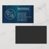 Carte De Visite Entrepreneur électrique (Devant / Derrière)