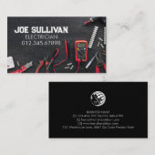 Carte De Visite Entrepreneur électrique (Devant / Derrière)