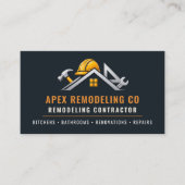 Carte De Visite Entrepreneur en construction de rénovation Profess (Devant)