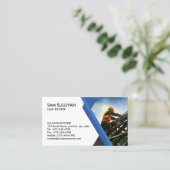 Carte De Visite Entrepreneur en construction de toitures (Debout devant)