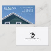 Carte De Visite Entrepreneur en construction de toitures (Devant / Derrière)