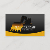 Carte De Visite Entrepreneur en construction Excavateur Plante Opé (Devant)