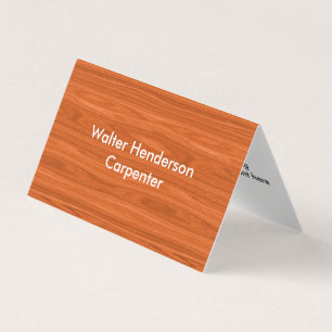 Carte De Visite Entrepreneur en menuiserie moderne
