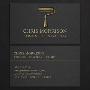 Carte De Visite Entrepreneur en peinture professionnel