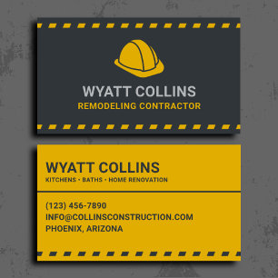 Carte De Visite Entrepreneur en rénovation professionnel