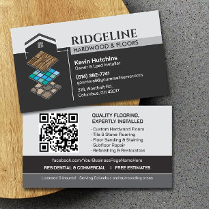 Carte De Visite Entrepreneur en revêtements de sol - Carreaux, par