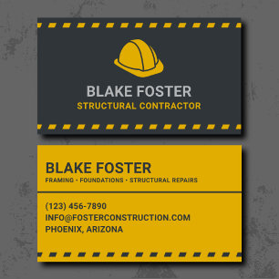 Carte De Visite Entrepreneur en structures professionnel
