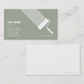 Carte De Visite Entrepreneur fait sur commande de peinture (Devant / Derrière)