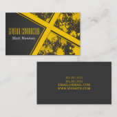 Carte De Visite Entrepreneur général Chef de la construction (Devant / Derrière)