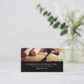 Carte De Visite Entrepreneur général Chef de la construction (Debout devant)