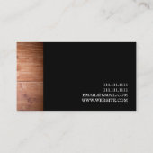 Carte De Visite Entrepreneur général Chef de la construction (Dos)