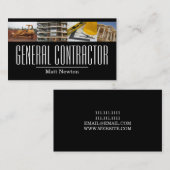 Carte De Visite Entrepreneur général Chef de la construction (Devant / Derrière)