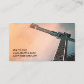 Carte De Visite Entrepreneur général chef du bâtiment Construction (Dos)